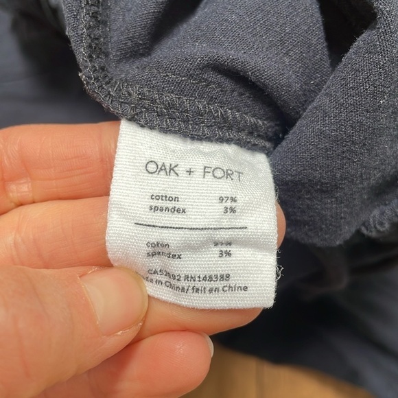 Oak + Fort dark blue/navy Joggers, cotton breathable summer pants, Sz S - Picture 7 of 7